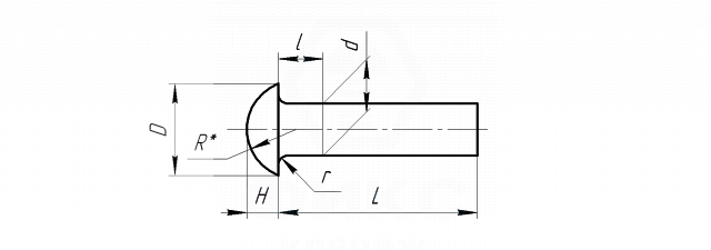 Заклепка ГОСТ 10302-80 4х16 алюминий