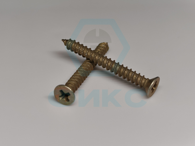 Винт ГОСТ 11652-80 4х12 сталь цинк желтый исп.2