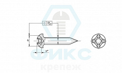 Винт ГОСТ 11650-80 2,5х16 сталь цинк белый исп.2