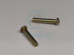 Заклепка ГОСТ 10299-80 5х16 сталь цинк желтый
